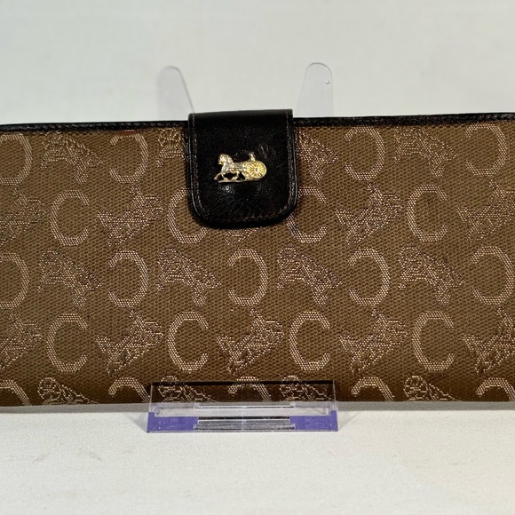 CELINE monogram‎ kiss lock wallet EUC - Picture 1 of 16